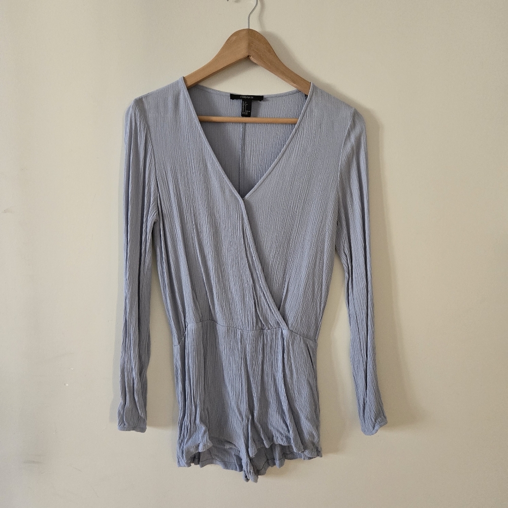 BNWOT Forever 21 Blue gray romper small